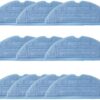 10 Pcs Mop Pads Compatible with Roborock S7,S8,J7,J9,Q5,Q7 Max,Q Revo Robot Vacuum Cleaner Microfiber Cleaning Solution of Mop Pads Replacement Accessories