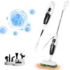 15 in 1 Steam Spin Mop Cleaner Machine with Handheld Unit for Cleaning Electric Steamer Mops for Hardwood Laminate Floor, Grout Tile, Car 120V