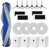 19Pcs Accessories for ECOVACS DEEBOT T30S/ T30S Combo Robot Vacuum Replacement Parts for 1 Main Brush 4 Filter 4 Mop Pad 4 Dust Bag 6 Side Brush