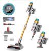 50Kpa Cordless Vacuum Cleaner,500W Stick Vacuum,Up to 55Mins, Vacuum Cleaners for Home Rechargeable Wall Mount OLED Color Screen Anti-tangled Vacuum for Car,Hardwood...