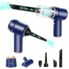 8Kpa Handheld Mini Vacuum Cleaner, 120W High Power Cordless Car Vacuum, 2 in 1 Desk Vacuum & Air Duster, Keyboard Vacuum with LED Light & Multi-Nozzles for Car, Computer, Sewing...