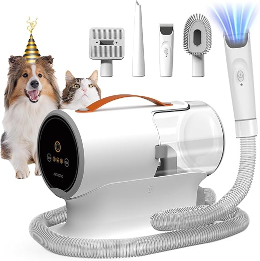 AIRROBO Dog Grooming Vacuum Kit: Effortless Pet Care!