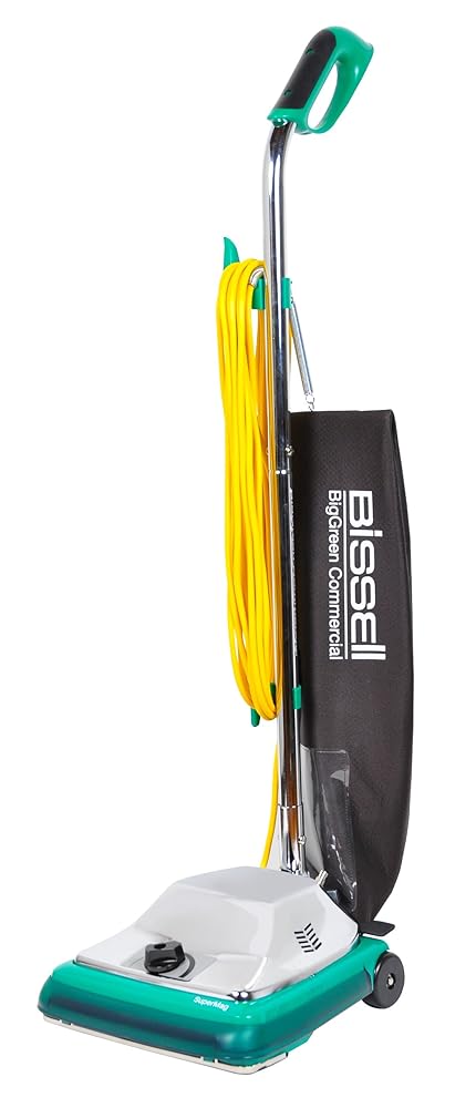 Bissell BigGreen Commercial BG101H ProBag Comfort Grip Handle Upright Vacuum with Magnet, 870W, 12" Vacuum Width Bissell BigGreen Commercial BG101H ProBag Comfort Grip Handle Upright Vacuum with Magnet, 870W, 12" Vacuum Width