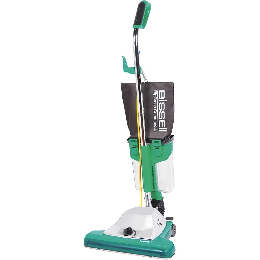 Bissell BigGreen Commercial BG102DC ProCup Comfort Grip Handle Upright Vacuum with Magnet, 870W, 16" Vacuum Width Bissell BigGreen Commercial BG102DC ProCup Comfort Grip Handle Upright Vacuum with Magnet, 870W, 16" Vacuum Width