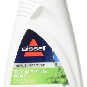 BISSELL EUCALYPTUS MINT DEMINERALIZED STEAM MOP WATER, Surface Type: Hard Floors; Sealed Wood Floors, 32 ounces, 1392, WHITE