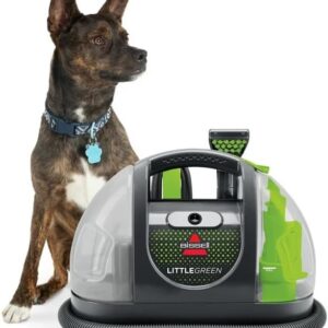 BissellPet - Little Green Multi-Purpose Portable Carpet and Upholstery Cleaner, Car and Auto Detailer, with Exclusive Specialty Tools, Silver