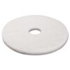 Boardwalk 4017WHI Standard 17-Inch Diameter Polishing Floor Pads White
