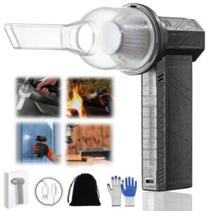 Bogbemo 3 in 1compressed Airduster, Car Dryer Air Blower, Hand Held Blower, Bogbemo Vacuum, Bogbem 3-in-1 Mini Blower & Vacuum - 130000 RPM, USB-C Rechargeable (with Vacuum kit)