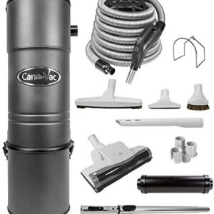 CanaVac ES-725 Ethos Series Central Vacuum Cleaner - Reliable FLOW-THRU MOTOR Up to 8,000 Sq Ft.- with The LS Rug and Floor Package