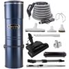 CanaVac LS750 Signature Series Central Vacuum Cleaner - Tangential Bypass Motor Up to 10,000 sq ft.- with The LS Power Essentials Excellent for Hardwood Floors, Berber, and...