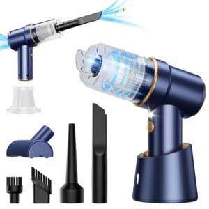 Car Vacuum Cleaner, 9000PA Suction Power, Portable Cordless Handheld Vacuum Cleaner with Charging Dock, 2 in 1 Blowing & Suction Vacuum Cleaner for Office, Home, Car