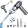 Car Vacuum Portable Cordless, 15000Pa Handheld Car Vacuum Cleaner, Rechargeable Silent Mini Vacuum Cleaner, USB High Power Suction Car Vacuum Cleaner for Home, Car, Pet Hair,...
