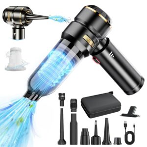 Car Vacuum Portable Cordless, 21000PA Car Vacuum Cleaner High Power, 4 in 1 Handheld Vacuum Cordless with Brushless Motor, Mini Portable Vacuum for Car, Home, Office, Pet