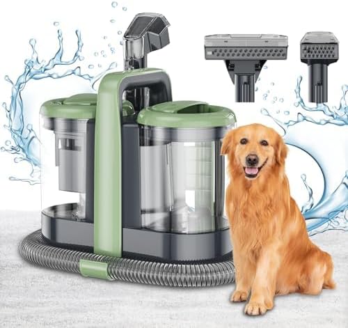 Carpet Cleaner Machine, 18 Kpa Portable Carpet Spot and Upholstery Cleaner, 500W Powerful Suction Deep Couch Cleaner Machine with Handle for Pet Stains, Sofa, Car Seat, Furniture Carpet Cleaner Machine, 18 Kpa Portable Carpet Spot and Upholstery Cleaner, 500W Powerful Suction Deep Couch Cleaner Machine with Handle for Pet Stains, Sofa, Car Seat, Furniture