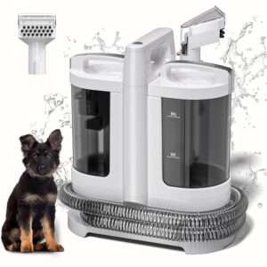 Carpet Cleaner Machine,Portable Carpet Upholstery Cleaner Machine,18Kpa Powerful Suction Pet Stain Machine,500W Deep Spot Cleaning Machines for Couch,Car...