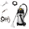 Carpet Cleaning Machine, 1000W 40L/11gal Professional Commercial Carpet Cleaner Machine with Long Flat/Dust/Water Vacuum Head and Round Brush, 3 in 1 Vacuum Washing Carpet...