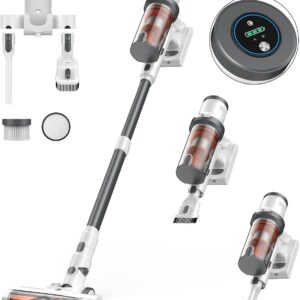 Cordless Vacuum Cleaner, 30Kpa Vacuum Cleaners for Home, Max 50 Mins Runtime, Anti-Tangled Stick Vacuum, Lightweight Vacuum for Carpet, Hard Floor