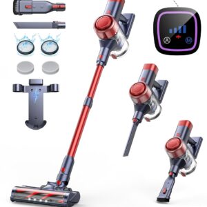 Cordless Vacuum Cleaner, 38Kpa Vacuum Cleaners for Home, Stick Vacuum with Charging Dock 450W Brushless Motor, Automatically Adjust Suction, Wireless Vacuum for Pet...