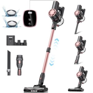 Cordless Vacuum Cleaner for Home - 25Kpa Stick Vacuum with Self Standing Design, Max 35Min Runtime, 6 in 1 Lightweight Vacuum for Hardwood Floors and Carpet Pet Hair Car...