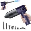 Cordless Vacuum Cleaner with Fast Charging and Multiple Attachments Car Vacuum, 4-in-1 Design, Blue