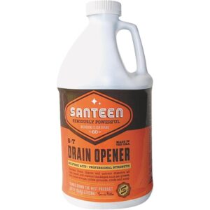 Drain Opener, Sulfuric Acid, 1/2 gal, PK4, Yellow