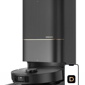 dreame X40 Ultra Robotic Vacuum with Removable & Liftable Mop, 12,000Pa Suction, Side Brush Extensive Cleaning, 158°F Mop & Washboard Self Cleaning, Auto-Empty, Auto Refill,...