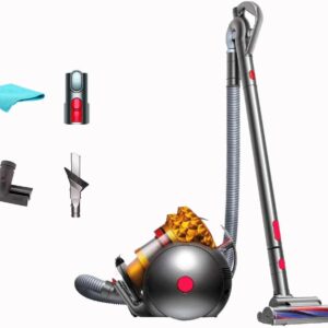 Dyson Big Ball Turbinehead Pro Bagless Canister Vacuum Cleaner, HEPA Filter, Strong Suction, Self-Adjusting Cleaner Head, Large bin, 5-Year Warranty, Yellow/Iron, with 5AVE...