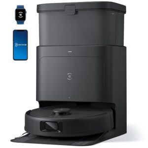 ECOVACS DEEBOT N30 Omni Robot Vacuum and Mop, 10000Pa Suction, TruEdge Adaptive Edge Mopping, ZeroTangle 2.0 Technology, Hot Air-Drying, Self-Emptying, Auto-Lift Mopping,...