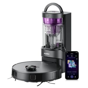 Eureka E20 Plus Robot Vacuum with Bagless Self Emptying Station, Robotic Vacuum and Mop Combo, 45-Day Capacity, Upgraded 8000Pa Suction and Anti Hair-Tangling Brush, LiDAR...