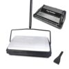 EZ SPARES Quiet Carpet Sweeper,Floor Sweeper with Pig-Bristles,Suitable for Carpet Cleaning Power,Roller Brush Strong,Bristle Sweeper,Great for House,Office,Kitchen,Carpet(Silver)