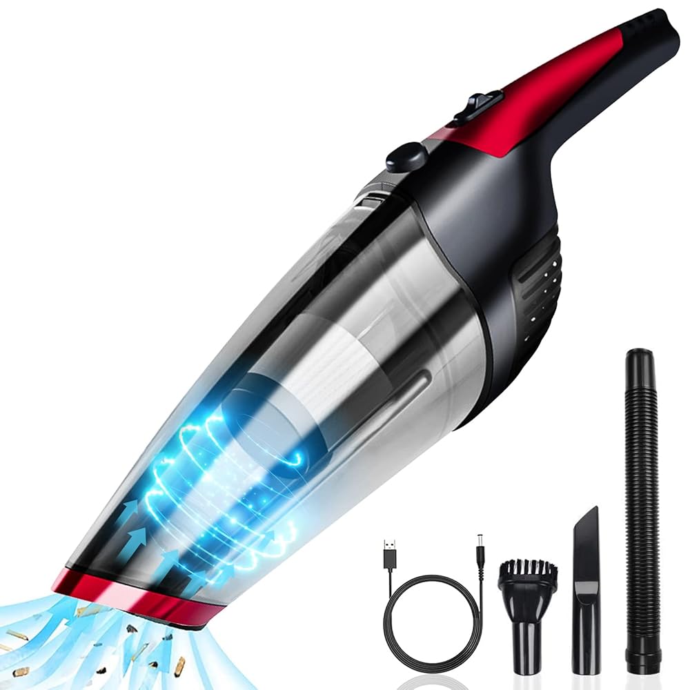 Fityou Handheld Vacuum Cleaner Cordless, Rechargeable (USB Charge), Powerful Suction Cleaner, Portable Hand Vacuum for Pet Hair Home and Car Cleaning, Wet & Dry Fityou Handheld Vacuum Cleaner Cordless, Rechargeable (USB Charge), Powerful Suction Cleaner, Portable Hand Vacuum for Pet Hair Home and Car Cleaning, Wet & Dry