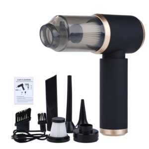 Handheld Car Vacuum Cleaner, 6000Pa Vacuum Cleaner and Air Duster, Cordless Vacuum Cleaner with Charging and Multiple Attachments Car Vacuum, 4-in-1 Design for Car, Home,...