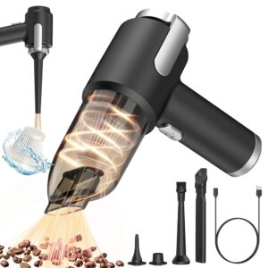 Handheld Vacuum Cordless, 15kpa Portable Mini Car Vacuum Cordless, 2 in 1 Wireless Rechargeable Vacuum Cleaner & Air Duster with Brushless Motor for Home Car Pet