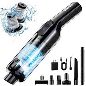 Handheld Vacuum Cordless, Car Vacuum with 16000Pa Powerful Suction, Lightweight at 1.3 lbs, Rechargeable Vacuum Cleaners for Home Office Car Pets with Brushless Motor, Multiple...