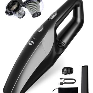 Handheld Vacuum Cordless, Mini Car Vacuum Cleaner High Power, Small Hand Vacuum with Brushless Motor 12000Pa, Rechargeable Portable Hand Held Vacuum Car Accessories for Car Home...