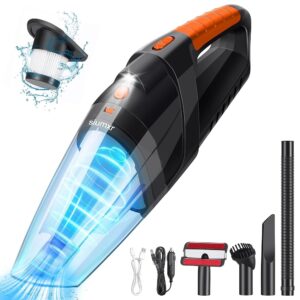Handheld Vacuum Cordless,Powerful Suction 30Mins Long Runtime, Dust Busters Cordless Rechargeable with Two Washable Filters,Wet and Dry Hand Held Vacuum Cordless for Home, Car...