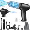 Handheld Vacuum Cordless Rechargeable - 12000PA Car Vacuum Portable Cordless, 3 in 1 Hand Held Vacuum Cordless with Brushless Motor, Mini Car Vacuum Cleaner High Power for Car...