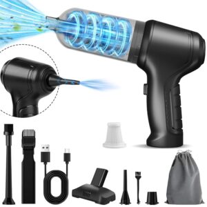 Handheld Vacuum Cordless Rechargeable - 12000PA Car Vacuum Portable Cordless, 3 in 1 Hand Held Vacuum Cordless with Brushless Motor, Mini Car Vacuum Cleaner High Power for Car...