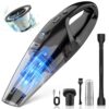 Handheld Vacuum Cordless Rechargeable 3-in-1, Dust Busters Cordless Rechargeable with USB Charge, Car Vacuum with LED, HEPA Filter, 1.65LBs Lightweight Vacuum Cleaner for Dust,...