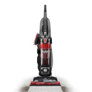 Hoover WindTunnel 3 Max Performance Pet, Bagless Upright Vacuum Cleaner, HEPA Media Filtration, For Carpet and Hard Floor, UH72625, Red