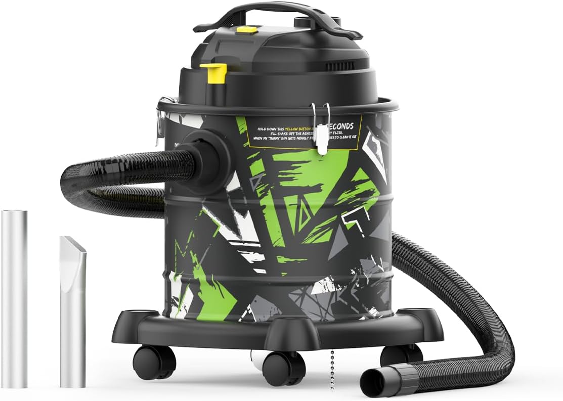 InoKraft Ash Vacuum for Pellet Stoves, 1200W 5 Gallon, No Clogs, with HEPA & Fiberglass Filters, 6.56ft Hose Ash Vac for Fireplaces, Pellet Grill, and Log Burners InoKraft Ash Vacuum for Pellet Stoves, 1200W 5 Gallon, No Clogs, with HEPA & Fiberglass Filters, 6.56ft Hose Ash Vac for Fireplaces, Pellet Grill, and Log Burners