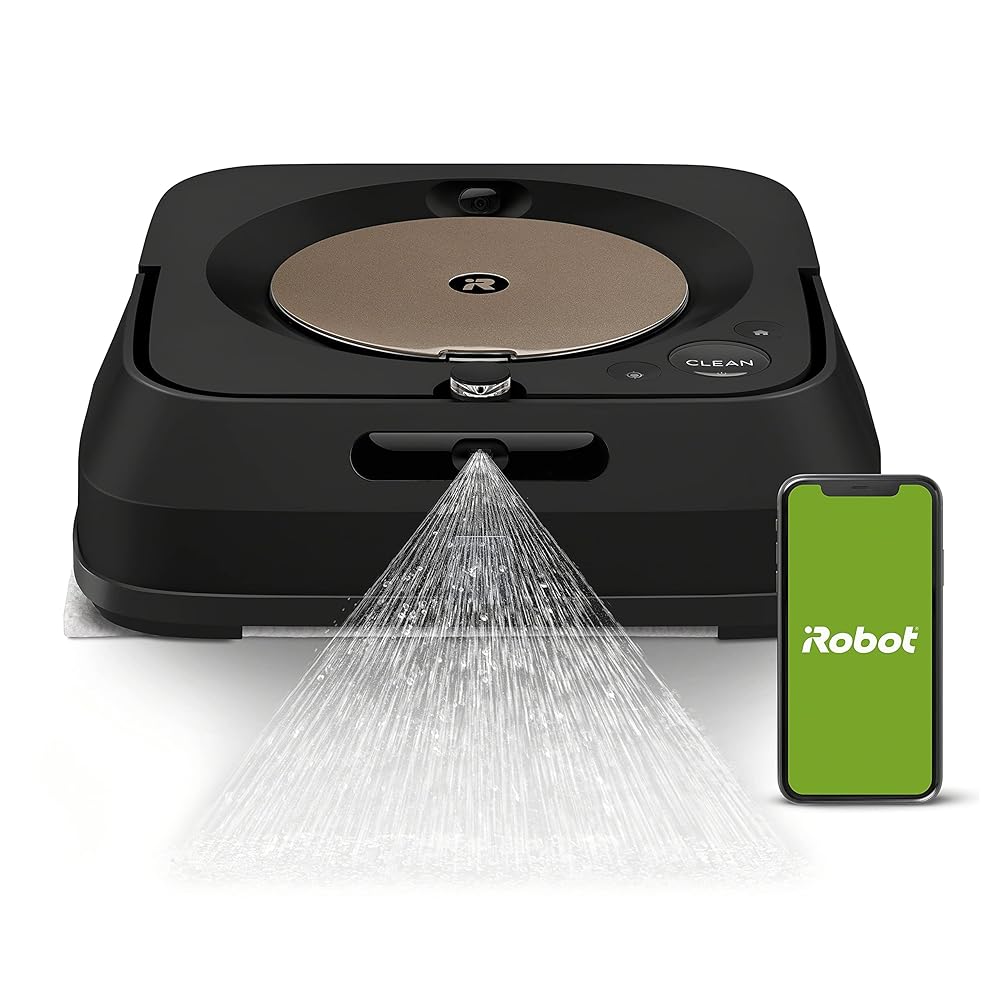 iRobot Braava Jet m6 (6012) Ultimate Robot Mop- Wi-Fi Connected, Precision Jet Spray, Smart Mapping, Works with Alexa, Ideal for Multiple Rooms, Recharges and Resumes, Black iRobot Braava Jet m6 (6012) Ultimate Robot Mop- Wi-Fi Connected, Precision Jet Spray, Smart Mapping, Works with Alexa, Ideal for Multiple Rooms, Recharges and Resumes, Black