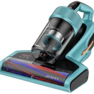 Jimmy Mattress Vacuum Cleaner with Dust Sensor, Anti-Allergen Bed Vacuum Cleaner with UV Lights & Ultrasonic & 5s Quick Heating, 16Kpa Suction 480W Handheld Vacuums for Pet Hair...