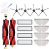 LOVECO Replacement Parts Kit Compatible for Roborock S5 S5 Max S6 S6 MaxV S6 Pure E20 E25 E35 Sweeping and Mopping Robotic