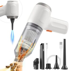 Mini Handheld Vacuum Cordless, Car Vacuum Cleaner Portable Rechargeable 3 in 1 Dust Buster & Air Blower & Hand Pump, 8000PA Hand Vacuum High Power for Keyboard, Inflate/Deflate