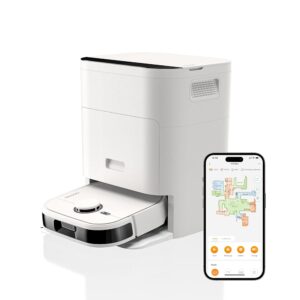 NOESIS Florio 2in1 Robot Vacuum and Mop Combo, Robot Vacuum, Self-Emptying Robot Vacuum Cleaner, Auto-Changing Mopping Pads, Auto-Refill, Obstacle Avoidance, Powerful Suction...