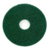 Oreck Commercial 437.056 Cleaning Orbiter Pad, 12" Diameter, For 550MC Orbiter Floor Machine, Green