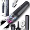 PATO Cordless Handheld Vacuum Cleaner, Mini Car Vacuum with Powerful Suction, Portable Dust Collector.Black.