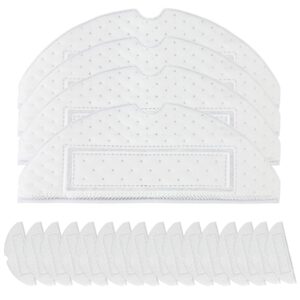 plplaaobo Disposable Mop Pads, 20pcs Disposable Wet Mop Pads Fast Water Absorption, Easy To Install Sweeping Robot Disposable Mop Cloth Compatible For Xiaomi Roborock S7, S7+,...