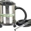 PowerSmith PAVC102 10 Amp 4 Gallon All-In-One Ash and Shop Vacuum/Blower with 10' Hose, Brush Nozzle, Pellet Stove , 16' Power Cord, 1 1/4" Adapter, and 2 Filters, Silver